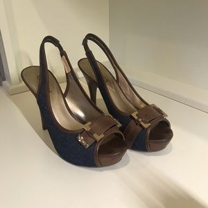 Cute Guess denim heels